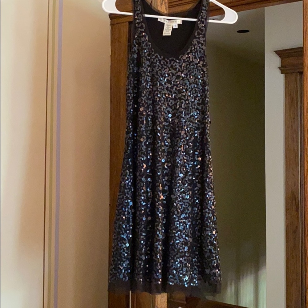 Max Studio Black Sequins Cocktail Dress